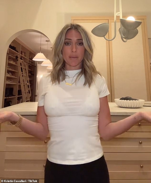 'Ydddd?' In the video, which appeared to be filmed in Kristin's closet, she lip-synced to audio of a woman from a viral Inside Edition video.