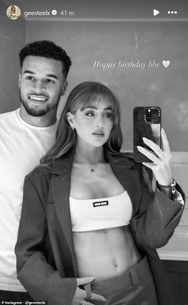 Georgia captioned the shots: 'Birthday business. Happy birthday to one of my closest friends. The most loving and kind. Great upppp 25 my love ❤️'
