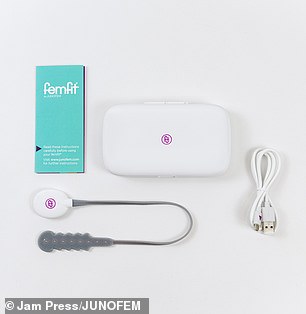 The pelvic floor expert is co-founder of JUNOFEM, (pictured), a medical technology company that has just launched a pelvic floor training device, femfit®, in the UK.