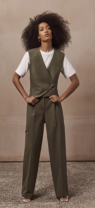 Vest (right), £99 and trousers, £109, all mintvelvet.com