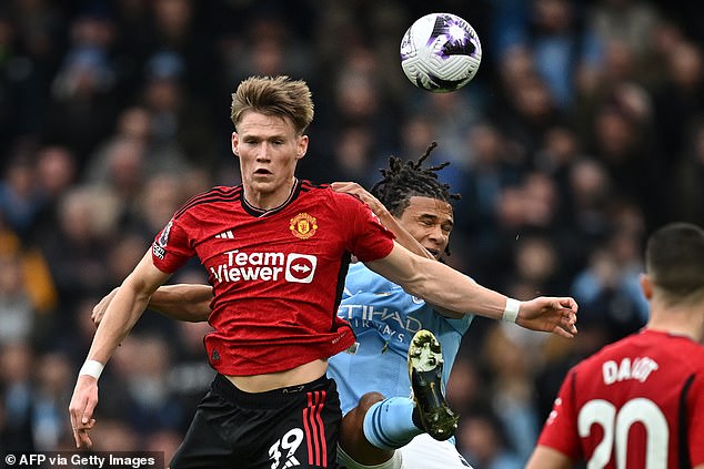 Scott McTominay played as an extra midfielder, protecting the back four, but his sweeper role became ineffective after a while.