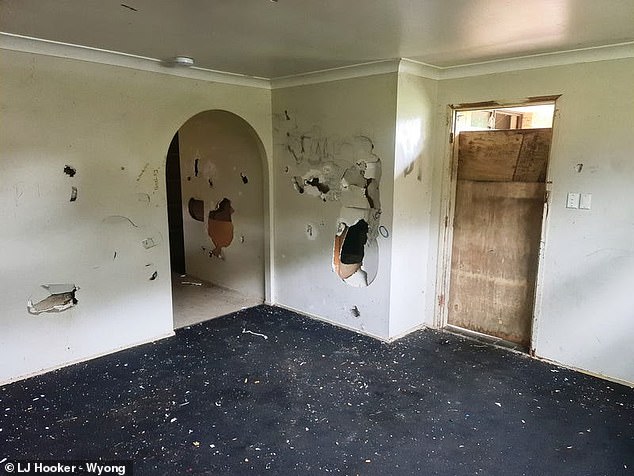 Even as interest rates began to rise, a damaged house in Wyong, on the New South Wales Central Coast, sold for $570,000 in May 2022.