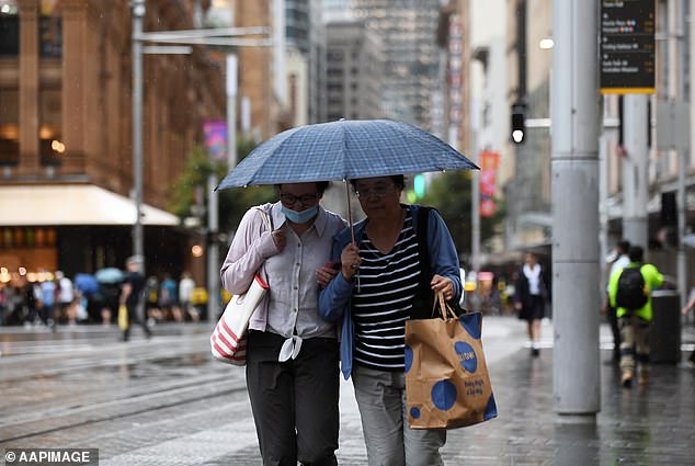 Brisbane is forecast to have a high chance of showers late Monday morning with a chance of thunderstorms.