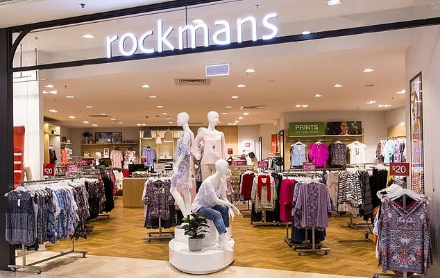 This is not the first time Mosaic Brands has found itself in trouble with the ACCC. In the photo appears one of their Rockmans points of sale.