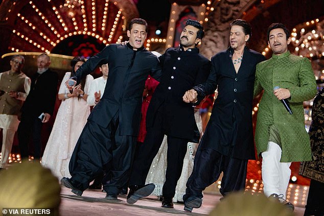 The event featured several high-profile performances, including those by actors Salman Khan, Ram Charan, Shah Rukh Khan and Aamir Khan.