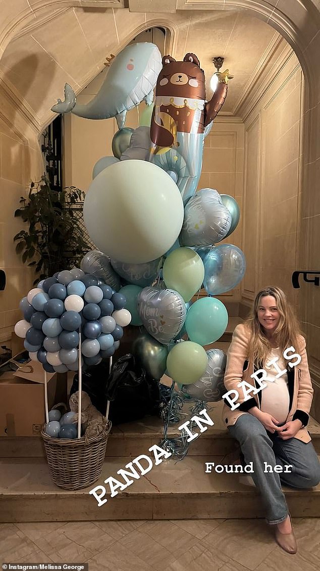 Melissa Had a Fun Blue-Themed Baby Shower in March