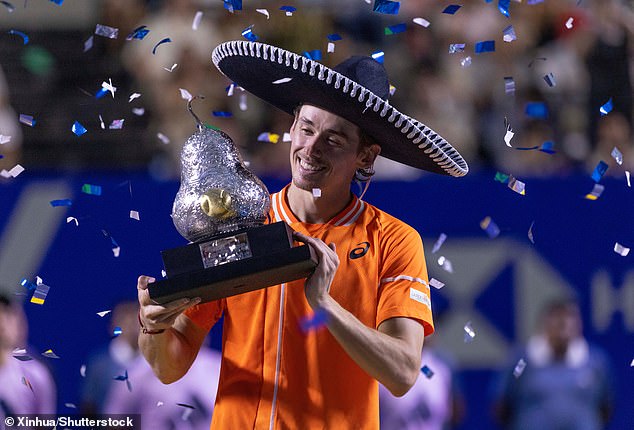 De Miñaur won the Mexican Open title in Acapulco this Saturday by beating Casper Ruud