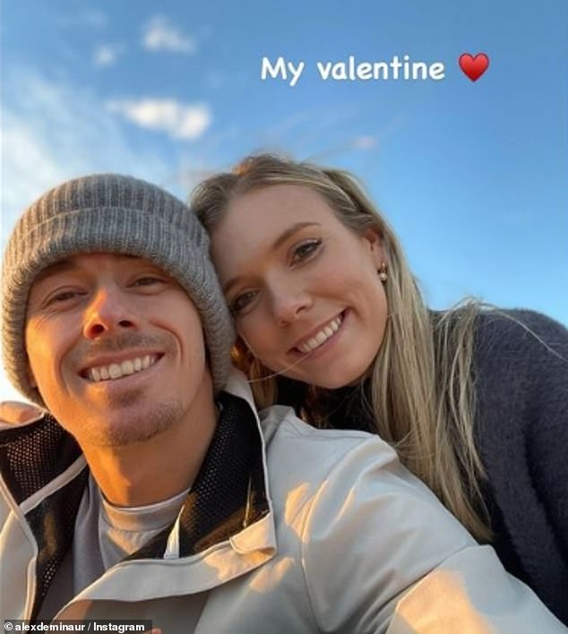 The British number one posted a romantic photo of the couple on Valentine's Day last month.