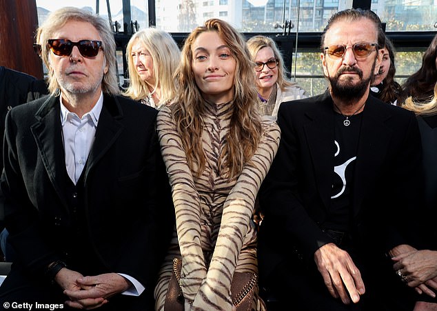 Paul, Paris and Sir Ringo Starr took their places at FROW