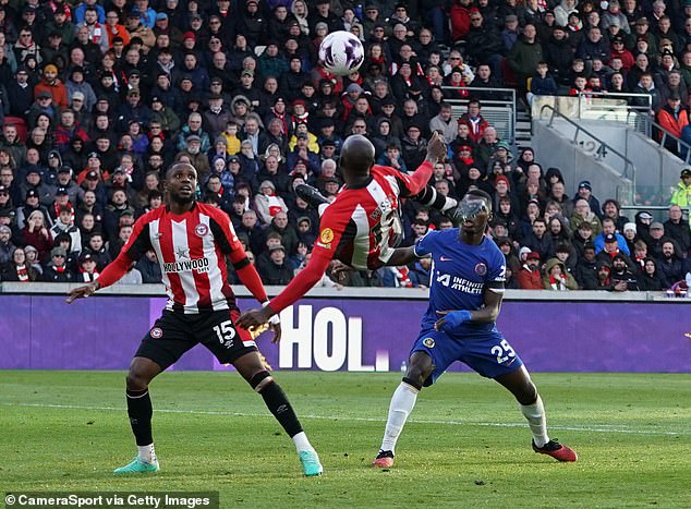 Yoane Wissa's acrobatic finish was the second goal Chelsea conceded after the break in a 2-2 draw against Brentford.