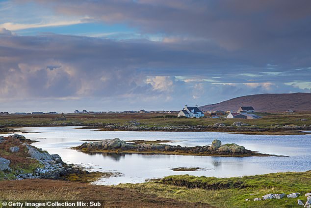 Scotland's Lochboisdale in the Outer Hebrides takes bronze, with an average monthly rainfall of 100mm.