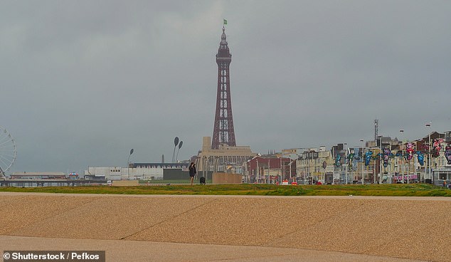 Blackpool is 20th on the list and receives an average of 73mm of rain a month.