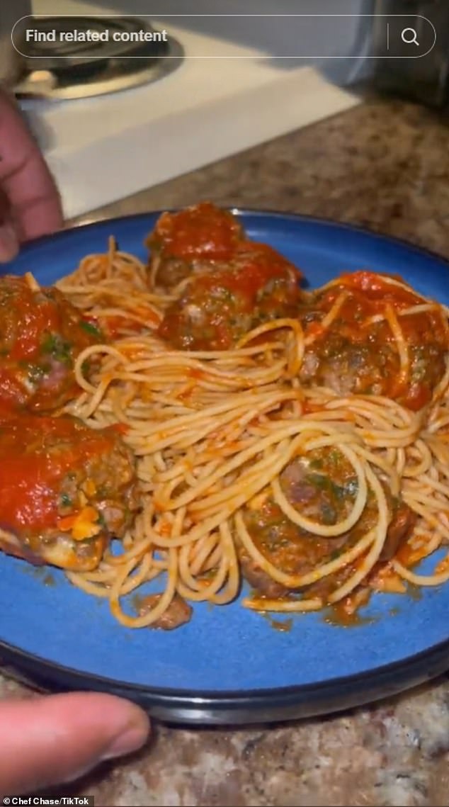Chef Chase, a US-based TikTok culinary genius, is one of dozens of cooks on the social media platform recreating Lady and the Tramp's spaghetti and meatballs.