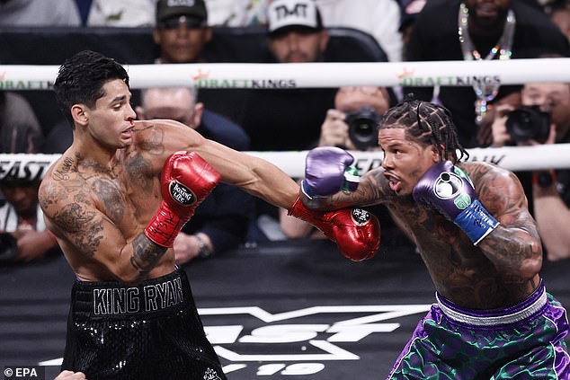 Garcia was defeated by Gervonta Davis (right) last year, but looks to bounce back against Haney.