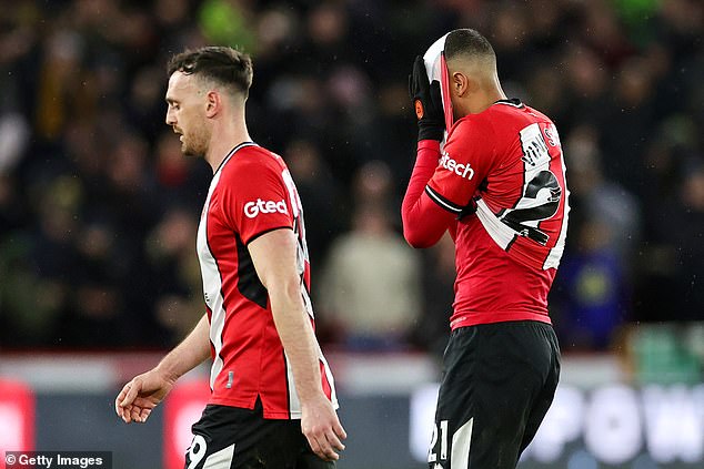 The Blades became the first team in English Football League history to concede five goals in four consecutive home games in all competitions.