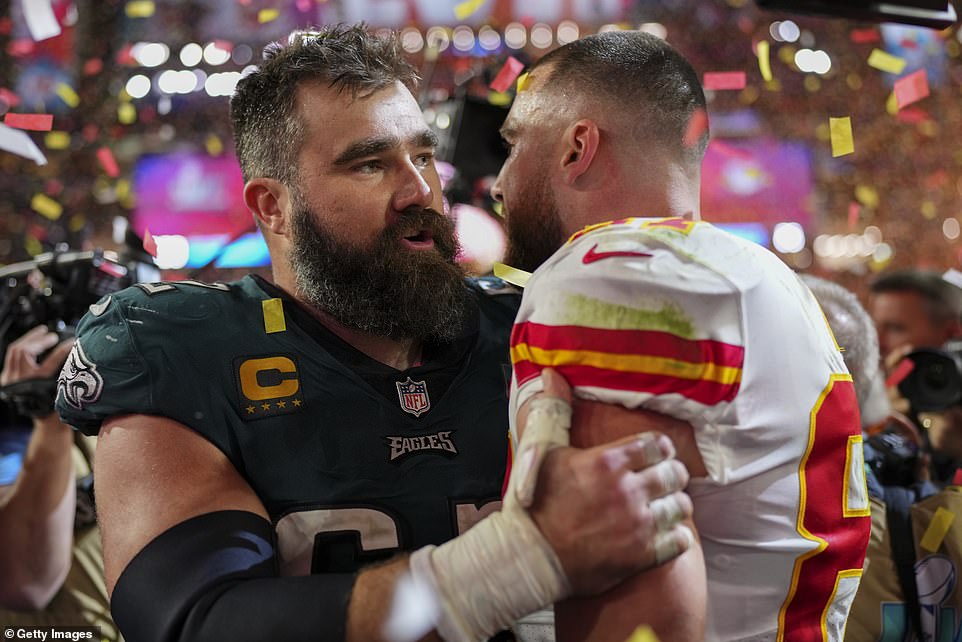 In 2023, Jason and the Eagles faced his younger brother Travis and the Chiefs.  Kansas City won the game, 38-35.