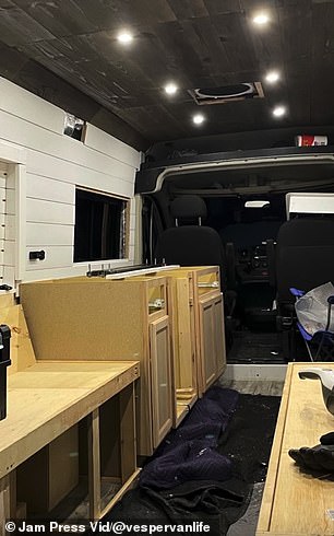 Brittany and Taylor purchased the 2014 Ram Promaster 3500 for $25,000, but additional supplies drove the cost much higher, totaling to $45,000.