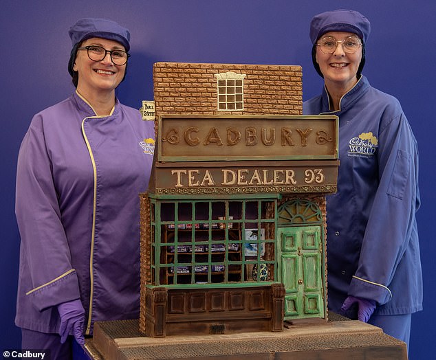 Cadbury's has recreated its first store with chocolate to celebrate the company's 200th anniversary.