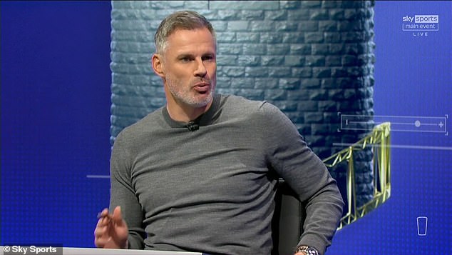 Carragher was infuriated by Sheffield United's first-half performance against Arsenal on Monday.