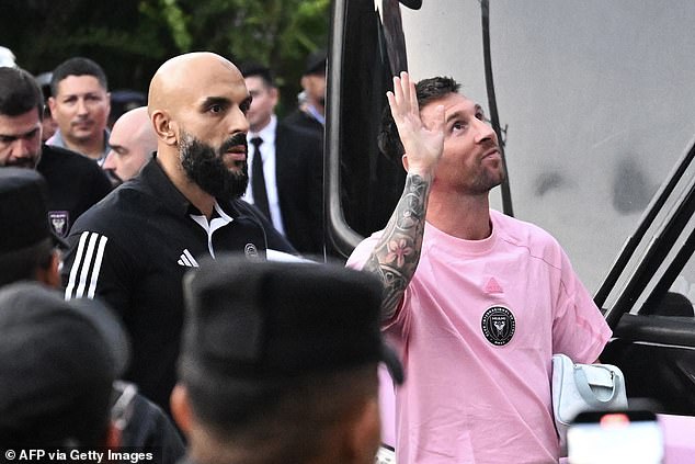 The MMA-trained fighter and former Navy SEAL was seen with Messi before Inter Miami's preseason match against El Salvador in January.