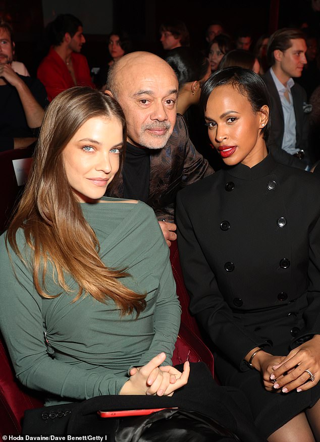 Christian and Sabrina were also joined by Barbara Palvin (left)