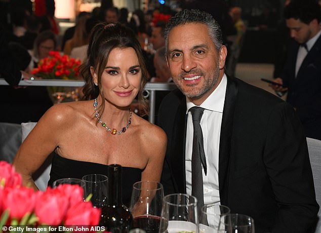 This came after Kyle admitted that her ex-husband Mauricio Umansky, 53, still lives with her in their family home in the San Fernando Valley, seven months after it was revealed they had split, but confirmed that they sleep in 'different rooms';  photographed in 2021