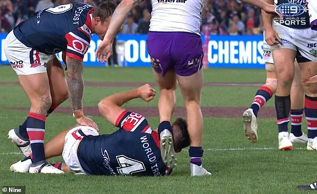 Half of Storm says he regrets the second sin the most, when he was pinged for kicking Joey Manu in the head while he was lying on the ground.