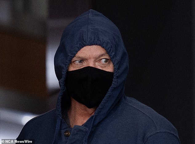Truck driver Russell, who was wearing a mask and hoodie outside court, pleaded not guilty to all 80 charges.