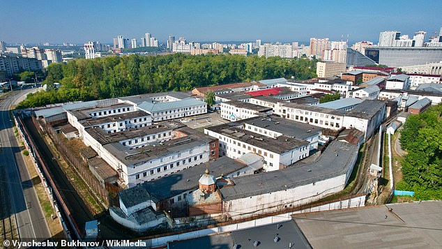 Karelina is now being held in a cell at the Yekaterinburg detention center (pictured), about 1,000 miles east of Moscow, in conditions that contrast with her job as a beautician at a spa in Beverly Hills.