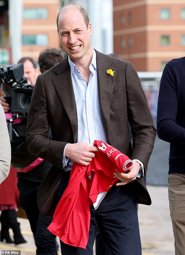 Prince William (pictured) and Princess Anne are expected to replace Queen Camilla.