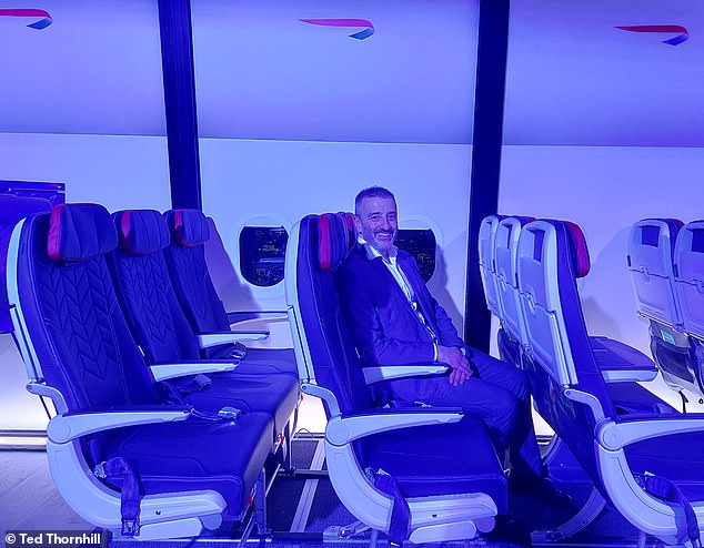 Ted is all smiles in new short-haul economy seats