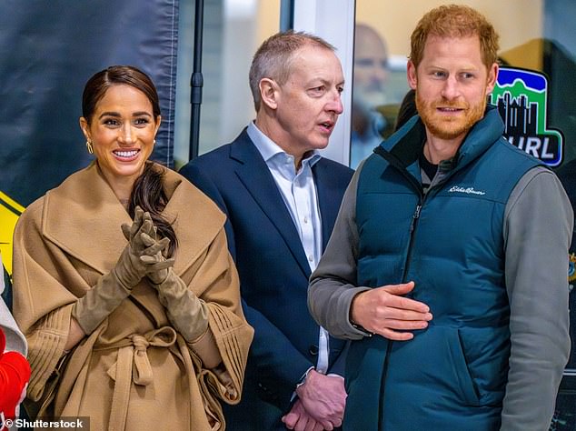 Prince Harry and Meghan are pictured on their trip to Vancouver last month ahead of next year's Invictus Games.