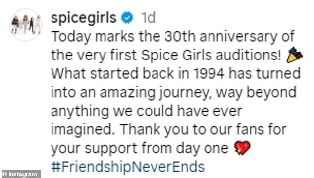 1709642171 305 The Spice Girls celebrate the 30th anniversary of their first