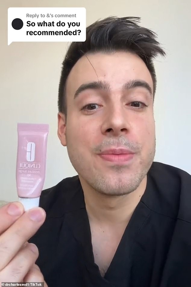 In another helpful video, Dr. Charles recommended some of his favorite lip care products, including Clinique's lip mask (above).