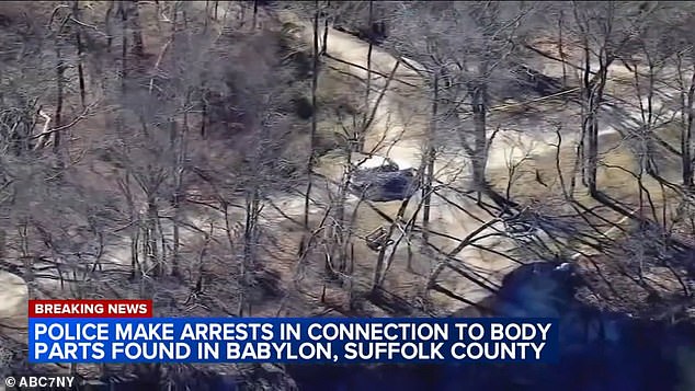 Several arrests were made Tuesday, days after the discovery, following a search of a home in Amityville, about a 15-minute drive from where the body parts were discovered.