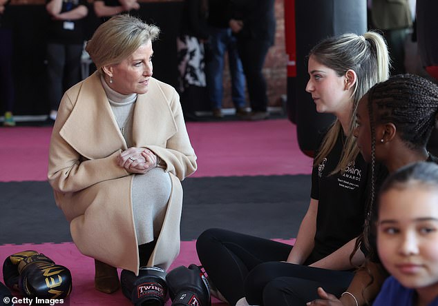The duchess looked engaged as she chatted to young boxers at the Staffordshire-based club.