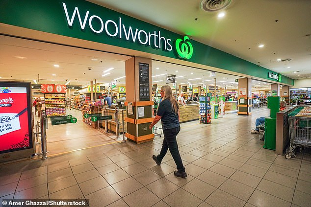 She shared a photo of a receipt which revealed she had been charged almost four times the price of an item at Woolworths in Frenchs Forest (file image).