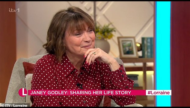 Lorraine chuckled during Janey's interview on the breakfast show.