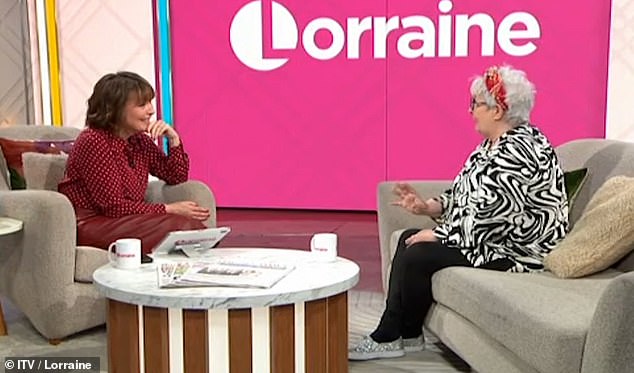 Janey Godley appeared on Lorraine to talk about her upcoming projects.