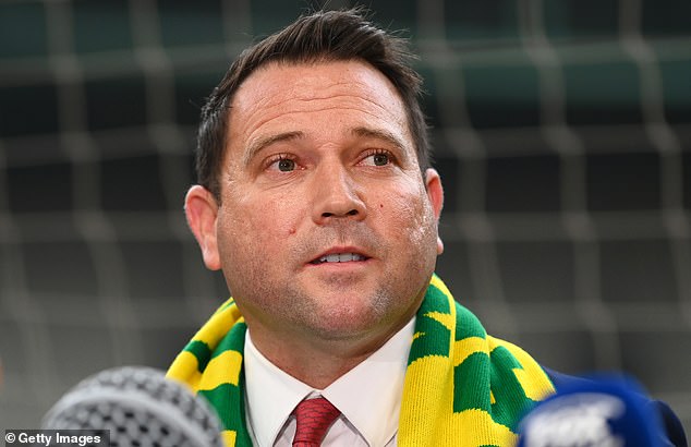 Football Australia chief executive James Johnson (pictured) said the governing body was surprised by the explosive development involving Kerr.