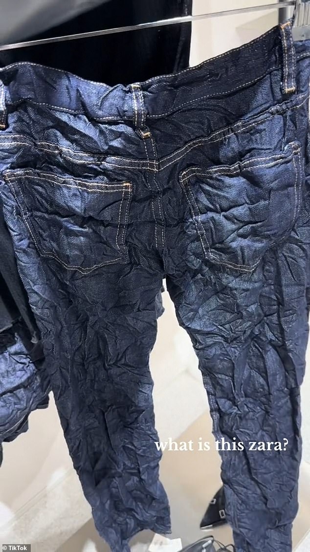 The fast fashion brand is also selling mid-rise crinkle jeans for £49.99.