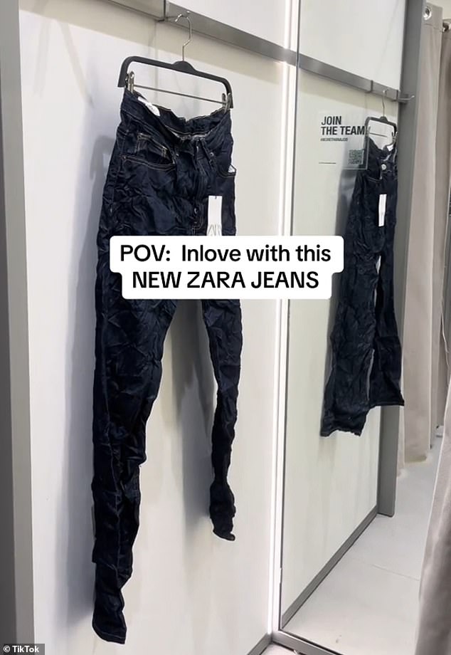 The jeans were found in the store by London-based fashion and beauty influencer Emma G. Mason.