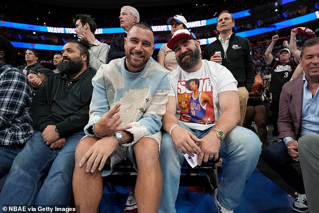 Travis and Jason Kelce are expected to attend Cleveland Cavaliers vs.  Boston Celtics tonight