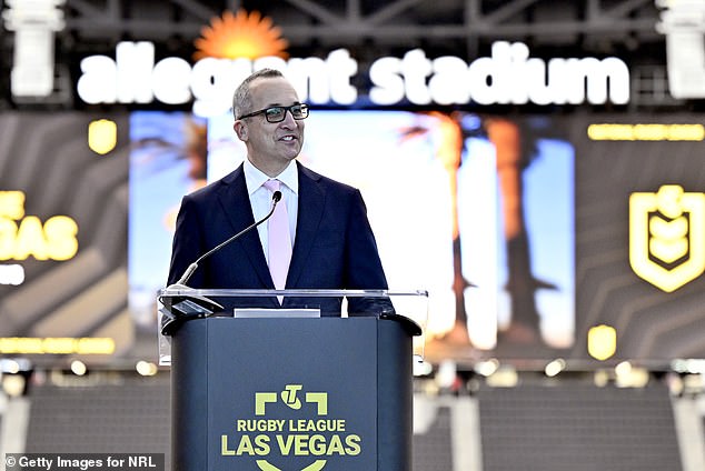 NRL chief executive Andrew Abdo stressed that patience is key when it comes to entering the highly competitive US sporting market.