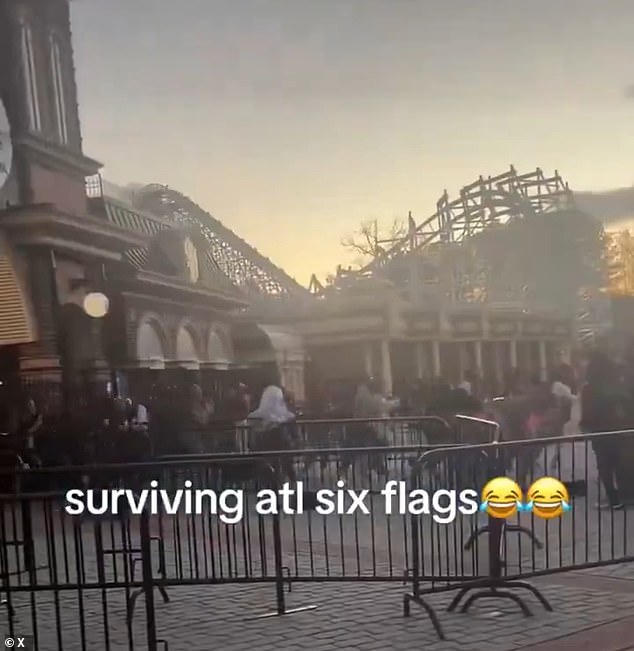 Customers ran for the exits into the night as violence continued at Six Flags. Littlefield has been charged in connection with the incident and remains in critical condition.