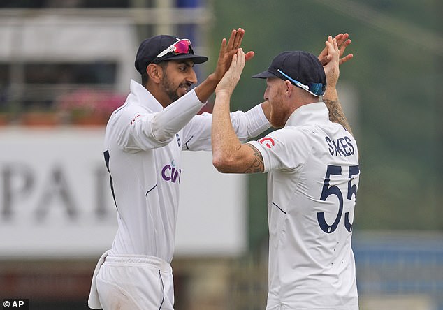 Ben Stokes (right) is hopeful Bashir will be fit despite succumbing to a mistake