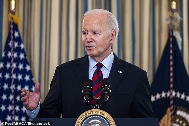 Joe Biden said: 'Tonight's results leave the American people with a clear choice: Will we continue to move forward or will we allow Donald Trump to drag us back into the chaos, division and darkness that defined his presidency?'