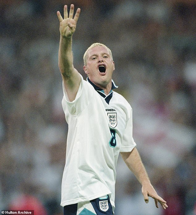 'Gazza' is considered one of the best English players of all time with 57 caps for his country