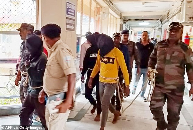 Three men accused of gang-raping Fernanda appeared in court in India on Monday. Police in India are also hunting four other suspects in connection with the violent assault.