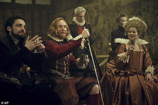 Tony Curran as King James VI of Scotland and I of England, center